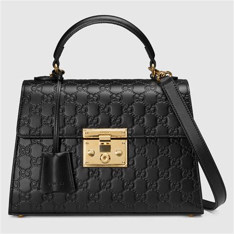 padlock gucci signature top handle bag|genuine gucci padlock bag.